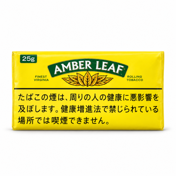 Amber Leaf 25g — Virginia,Burley Hand Rolling Tobacco in 25g Pouch Format(Japan)