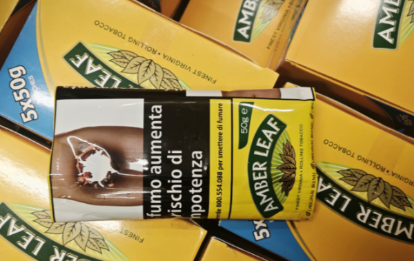 Amber Leaf Original Blend Rolling Tobacco(5 Packs,Black)